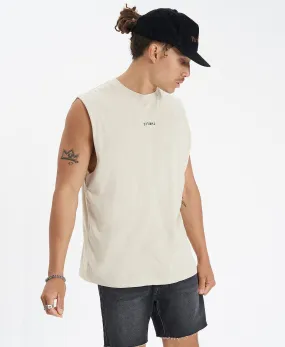 Minimal Thrills Merch Fit Muscle Tee Oatmeal
